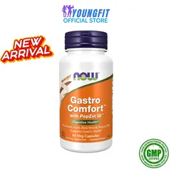 Viên Uống Gastro Comfort NOW Foods - Hỗ Trợ Tiêu Hóa Giảm Đầy Hơi - Hộp 60 Viên Nhộng Chất Lượng Mỹ