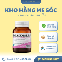 Viên Uống Vitamin Tổng Hợp Blackmores Dành Cho Phụ Nữ 60 Viên - Hỗ Trợ Sức Khỏe, Năng Lượng, Sắc Đẹp - Xuất Xứ Úc