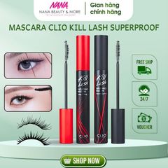 Mascara Chống Nước CLIO Kill Lash Superproof 7g - Chuốt Mi Dài Dày, Không Lem, Phù Hợp Với Bất Kỳ Sự Kiện