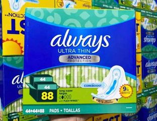 Băng Vệ Sinh Siêu Mỏng Cánh Always Ultra Thin Advanced Long Super - 88 Miếng Thoải Mái, Khô Ráo, An Toàn Cho Phái Nữ