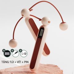 Dây Nhảy Không Dây Lõi Thép Đếm Số - Dây Nhảy Tập Gym, Boxing, Giảm Cân Tại Nhà, Thiết Kế Nhẹ và Nghe Nhanh