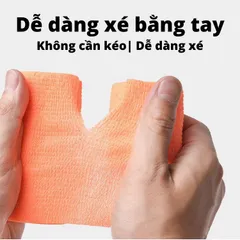 Băng Keo Thể Thao Vuadotap - Hộp 24 Cuộn Cao Su Non 5cm x 450cm, Giúp Bảo Vệ Chấn Thương Tai, Chân, Đầu Gối Khi Vận Động