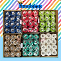 Combo 48 Cuộn Băng Keo Thể Thao Cao Su Non - Hỗ Trợ Bảo Vệ Cơ Bắp, Đá Bóng, Tennis, Bóng Chuyền - Hàng Chính Hãng, Độ Bám Cao
