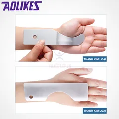 Đai Nẹp Cố Định Khớp Cổ Tay AOLIKES A1672 - Hỗ Trợ Người Bị Chấn Thương Bong Gân, Thiết Kế Thoáng Khí, Tập Luyện An Toàn