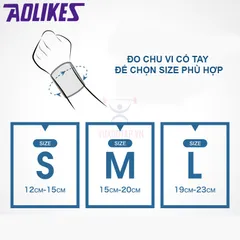 Đai Nẹp Cố Định Khớp Cổ Tay AOLIKES A1672 - Hỗ Trợ Người Bị Chấn Thương Bong Gân, Thiết Kế Thoáng Khí, Tập Luyện An Toàn