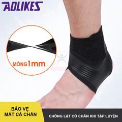 Đai Bảo Vệ Cổ Chân Aolikes A7130 - Băng Cuốn Giúp Hỗ Trợ Mắt Cá, Cổ Chân, Thể Thao An Toàn, Chính Hãng Cao Cấp