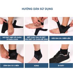 Đai Bảo Vệ Cổ Chân Aolikes A7130 - Băng Cuốn Giúp Hỗ Trợ Mắt Cá, Cổ Chân, Thể Thao An Toàn, Chính Hãng Cao Cấp