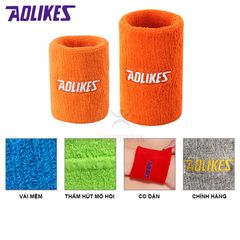 Băng Cổ Tay Chặn Mồ Hôi Aolikes A0235 - Chất Cotton Siêu Thấm Hút Mềm Mại, Thể Thao, Tập Luyện, Giải Trí