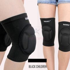 Bó Gối Thể Thao AOLIKES A0217 - Băng Đệm Bảo Vệ Gối Đen/Xanh Cho Bóng Đá, Tập Võ, Chạy Bộ - Phụ Kiện Thể Thao Chất Lượng Cao
