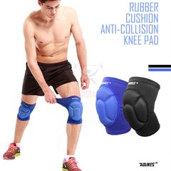 Bó Gối Thể Thao AOLIKES A0217 - Băng Đệm Bảo Vệ Gối Đen/Xanh Cho Bóng Đá, Tập Võ, Chạy Bộ - Phụ Kiện Thể Thao Chất Lượng Cao