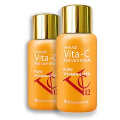 Tinh Chất Dưỡng Sáng và Chống Lão Hóa NEWLAND Vita-C Total Care Ampoule 30ml - Dành cho Mọi Loại Da, Chứa 12% Vitamin C