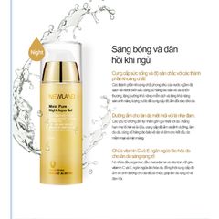 Gel dưỡng ẩm da ban đêm Moist Pure Night Aqua Gel Newland dành cho da mụn