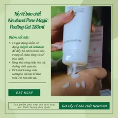 Gel Tẩy Tế Bào Chết NewLand Pure Magic Peeling - Chăm Sóc Da Mặt Sáng Mịn, Làm Sạch Kín Lỗ Chân Lông, Hàn Quốc 180ml