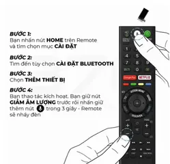 Điều Khiển Tivi Sony RM-TX310P 2015-2019 - Remote Giọng Nói Chính Hãng Malaysia, Tương Thích Tất Cả Smart TV Sony