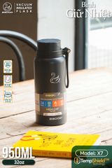 Bình Giữ Nhiệt 2GOOD Wide Mouth X7 950ml - Thép Không Gỉ Cao Cấp, Giữ Nóng Lạnh Tối Ưu, Thiết Kế Sang Trọng, Dễ Vệ Sinh