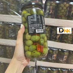 Oliu Xanh Nguyên Hạt Tỏi Đen và Ớt Bernal Chupadedos 658g - Hương Vị Địa Trung Hải Đậm Đà, Lựa Chọn Thực Phẩm Lành Mạnh Cho Bữa Ăn