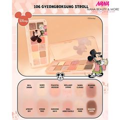 Bảng Phấn Mắt Clio Disney Pro Eye Palette Air Limited Edition 8g - Họa Tiết Micky, Chất Lượng Cao, Sắc Tố Phong Phú, Trang Điểm Độc Đáo