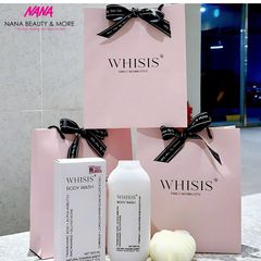 Sữa Tắm Whisis Body Wash Dưỡng Da Sáng Khỏe 500ml (Tặng Kèm 1 Bông Tắm) - Nana Shop