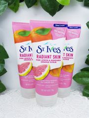 Sữa Rửa Mặt Tẩy Tế Bào Chết St Ives Acne Control Hương Chanh Đào 170g - Giúp Ngăn Ngừa Mụn, Làm Sạch Da Mịn Màng
