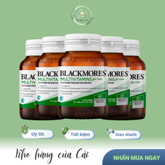 Viên uống Multivitamin Blackmores cho Nam 60 Viên – Tăng cường sức khỏe, bổ sung vitamin và khoáng chất, hỗ trợ sinh lực và năng lượng.