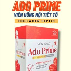 Viên Tố Nữ Ado Prime - Hỗ Trợ Đẹp Da Cải Thiện Nội Tiết Tố Nữ Giảm Bốc Hỏa - Collagen, Sâm Tổ Nữ Nhật Bản 2 Hộp Dùng 1 Tháng
