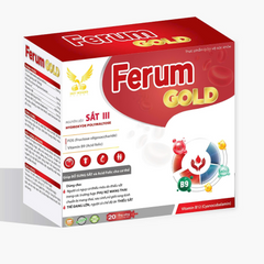 Siro Bổ Sung Sắt Không Tanh Ferum Gold  Hộp 20 ống