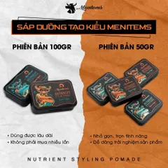 Sáp Vuốt Tóc MENITEMS Perfect Night - Giữ Nếp, Tạo Kiểu Tự Nhiên Mạnh Mẽ, Hương Lịch Lãm, 10H Bền Chặt cho Nam Giới