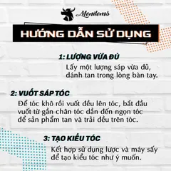 Sáp Vuốt Tóc Menitems Pomade Hương Nước Hoa Giữ Nếp Tự Nhiên 16 Giờ, Dưỡng Tóc Khỏe, Dễ Gội Sạch - 50g