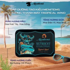 Sáp Vuốt Tóc Menitems Pomade Hương Nước Hoa Giữ Nếp Tự Nhiên 16 Giờ, Dưỡng Tóc Khỏe, Dễ Gội Sạch - 50g