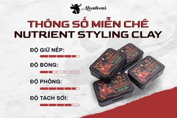 Sáp Vuốt Tóc Nam Gentle Blue Menitems - Sáp Dưỡng Tạo Kiểu Clay Giữ Nếp Tự Nhiên, Hương Thơm Lôi Cuốn, 10 Giờ Bền Mái Tóc