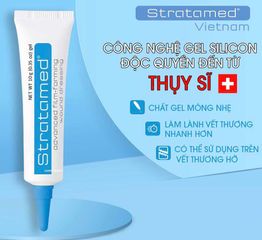 Gel Stratamed làm mờ sẹo - Phục hồi và ngăn ngừa sẹo lồi, sẹo phì đại từ Stratpharma Thụy Sĩ 30g