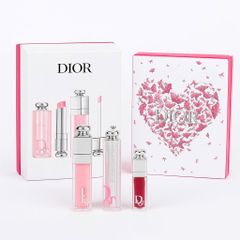 Set Son Dior Rouge Addict Quà Tặng 3 Món - Son Dưỡng Môi Hạn Chế Khô Môi, Thiết Kế Sang Trọng, Món Quà Tuyệt Vời Cho Nàng