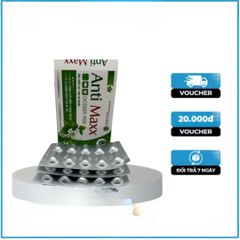 Viên Uống Anti Maxx - Hỗ Trợ Giảm Nguy Cơ Bệnh Trĩ, Tăng Cường Sức Bền Thành Mạch với Diệp Cá & Hạt Dẻ Ngựa - Thực Phẩm Chức Năng