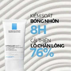 Kem Dưỡng La Roche-Posay Effaclar Mat 40mL - Kiểm Soát Dầu, Giảm Bóng Nhờn, Dưỡng Ẩm Cho Da Nhạy Cảm