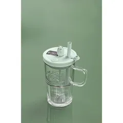 Ly Thủy Tinh Khuấy Trộn Tự Động 400ml - Dụng Cụ Pha Cà Phê, Sữa, Trà, Ngũ Cốc Tiện Lợi, Quà Tặng Ý Nghĩa