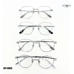 Gọng Kính Titanium Cận Cao Cấp Angel Eyes – Kim Loại Mảnh, Phom Oval Tối Giản, Siêu Nhẹ, Thời Trang Unisex, Phù Hợp Mọi Dáng Mặt