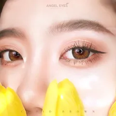 Lens giãn tròng màu nâu và màu xám có độ từ 0-6 Angel Eyes Cupid - Dia 14.5mm
