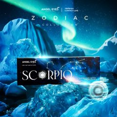 Kính Áp Tròng 1 Ngày SCORPIO Xám Tự Nhiên 14.0mm - Độ Cận 0-8 - Angel Eyes, Đôi Mắt Quyến Rũ, Thời Trang Fandom Bọ Cạp