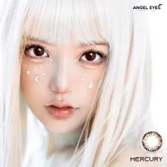 Lens nâu giãn tròng Mercury thương hiệu Angel Eyes chất liệu Silicone Hydrogel đường kính 14.5 không có độ