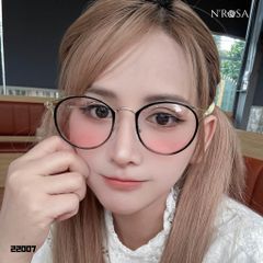 Gọng Kính Cận N'ROSA Mắt Mèo Sang Chảnh - Kim Loại Phối Nhựa Cao Cấp, Phong Cách Thời Trang Nữ - Hàng Chính Hãng Angel Eyes