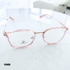 Gọng Kính Cận N'ROSA Mắt Mèo Sang Chảnh - Kim Loại Phối Nhựa Cao Cấp, Phong Cách Thời Trang Nữ - Hàng Chính Hãng Angel Eyes