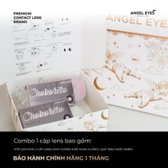 Kính giãn tròng màu nâu Chokoreto Angel Eyes 0.00 - 8.00 độ, lens to 14.5mm, tự nhiên, mềm mại, dành cho cô nàng yêu thích vẻ đẹp tinh tế.