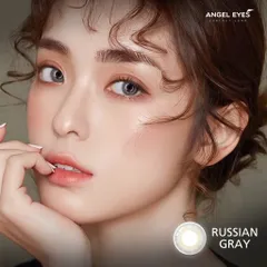 Lens xám tây Russian hiệu Angel Eyes chất liệu Silicone Hydrogel cao cấp Hàn Quốc đường kính 14.2mm