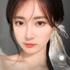 [GIÁ SỐC] Kinh áp tròng xám tự nhiên Angel Eyes -  Apollo Gray - - Đường kính 14.2 - Không độ - Chất liệu Silicone Hydro