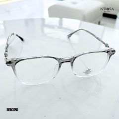 Gọng Kính Cận N’ROSA - Form Tròn Vintage Nhẹ Nhàng, Nhựa TR90 Trong Suốt Phối Kim Loại Sang Trọng - Phụ Kiện Thời Trang Chính Hãng