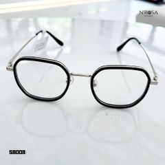 Gọng Kính Cận N’ROSA Kim Loại Phối Nhựa - Form Đa Giác/Ngũ Giác Thời Trang, Thiết Kế Cá Tính, Phù Hợp Với Mọi Trang Phục