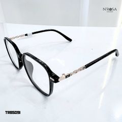 Gọng Kính Cận N’ROSA Kim Loại Phối Nhựa - Form Đa Giác/Ngũ Giác Thời Trang, Thiết Kế Cá Tính, Phù Hợp Với Mọi Trang Phục