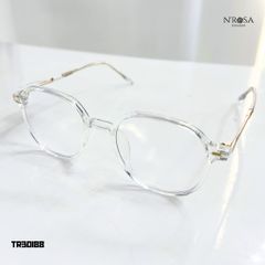 Gọng Kính Cận N’ROSA Kim Loại Phối Nhựa - Form Đa Giác/Ngũ Giác Thời Trang, Thiết Kế Cá Tính, Phù Hợp Với Mọi Trang Phục