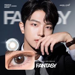 Kính áp tròng N’Rosa Fantasy Gray - Lens xám tự nhiên độ cận 0-8 Silicone Hydrogel cho mắt thở, tặng khay gương sang trọng
