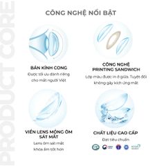 Kính áp tròng thẩm mỹ Angel Eyes - Lens che khuyết điểm cho mắt bị đục thủy tinh thể, cườm, thiết kế thời trang Hàn Quốc